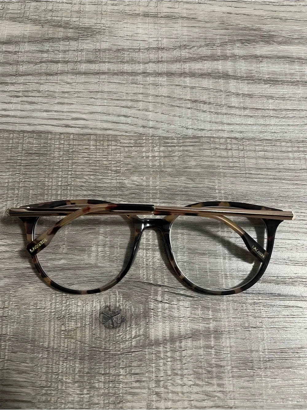 Lacoste Women's Tortoiseshell Round Optical Glasses